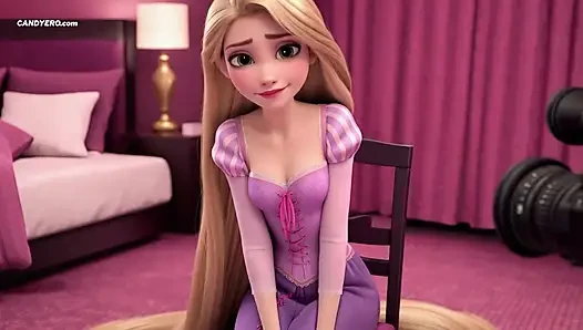 Yapay zekalı rapunzel oyuncu seçmelerinde seks - masum prensesin ilk oral seksi
