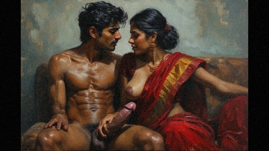 Indian threesome with my wife and her stepmom