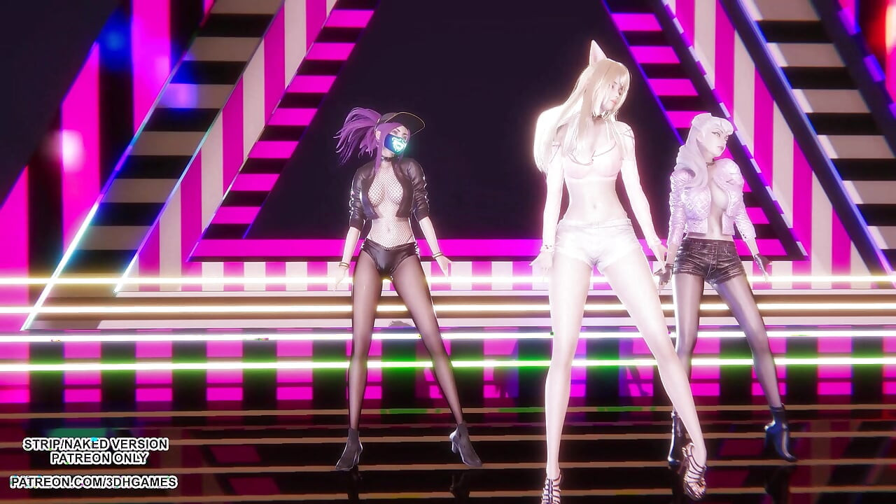 Mmd babymonster - forever - ahri, akali, evelynn seksi kpop dans league of legends hentai sansürsüz 4k 60 fps