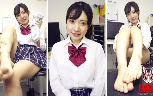 bir çorapla seni sıvazlıyor - hikaru minazuki, okul üniforması, tükürük bakış açısı