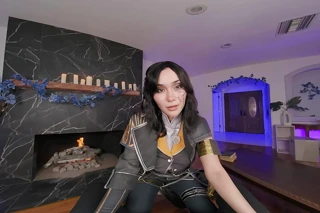 Vrcosplayx hassas tarafınız Scarlette Moon'a dönüşebilir lune clair obscur expedition 33 şehvetli sürtük