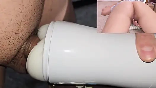 Üvey kız kardeşimle web kamerası beni çok az zamanda boşalttı
