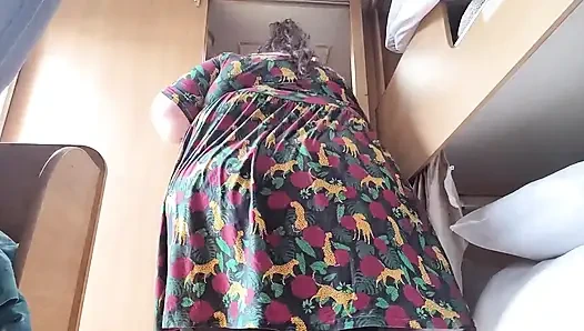 Ssbbw ve minik karavan kapıları