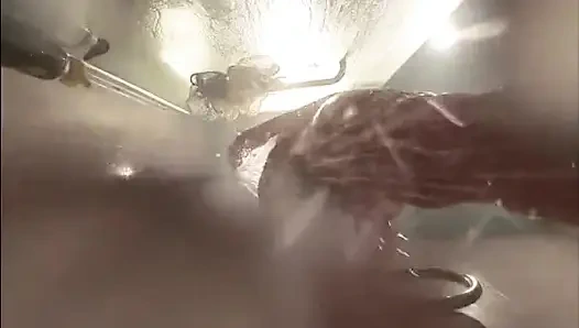 Banyo Altında Web Kamerası. Kız arkadaş duşta seksten sonra