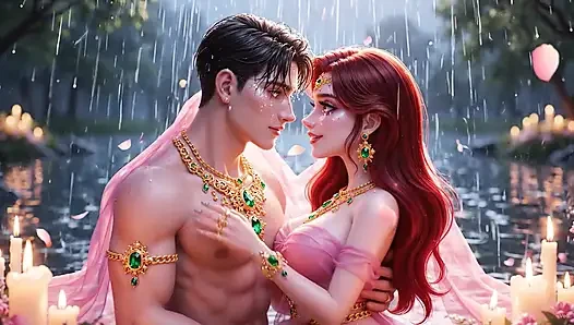 Extreme Close-Up Desi Kissing - Gold Jewelry Mein Sexy Indian Girl Aur Handsome Boy Ki Full Romantic Night
