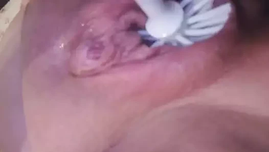 Spuelbuerste sehr tief rein