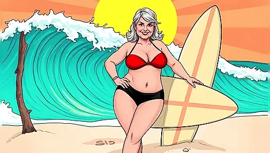 Çizgi film bikini olgunlaşır (çıplak değil)