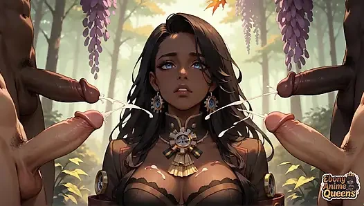 Zenci kraliçenin ormanı sonbaharın en ateşli hatunu yalıyor! Xxx, seks, ilk kez, edepsiz, seksi, çıplak