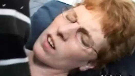 Çirkin Hollandalı okul öğretmen becerdin sonra sınıf ile eğlence