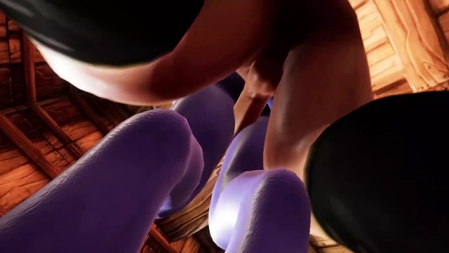 Draenei kız kalça mastürbasyonu - warcraft parodisi