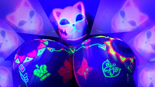 ПРИСОЕДИНЯЙСЯ К ЭТОМУ ХЕНТАЙ ЧЕЛЕНЖУ ТРАХ! Сносящая ум неон космотица - LilyKoti