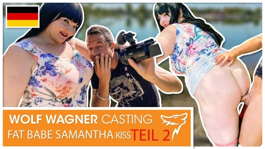 Samantha öpücük ağzına bir cum alır! wolfwagner.casting