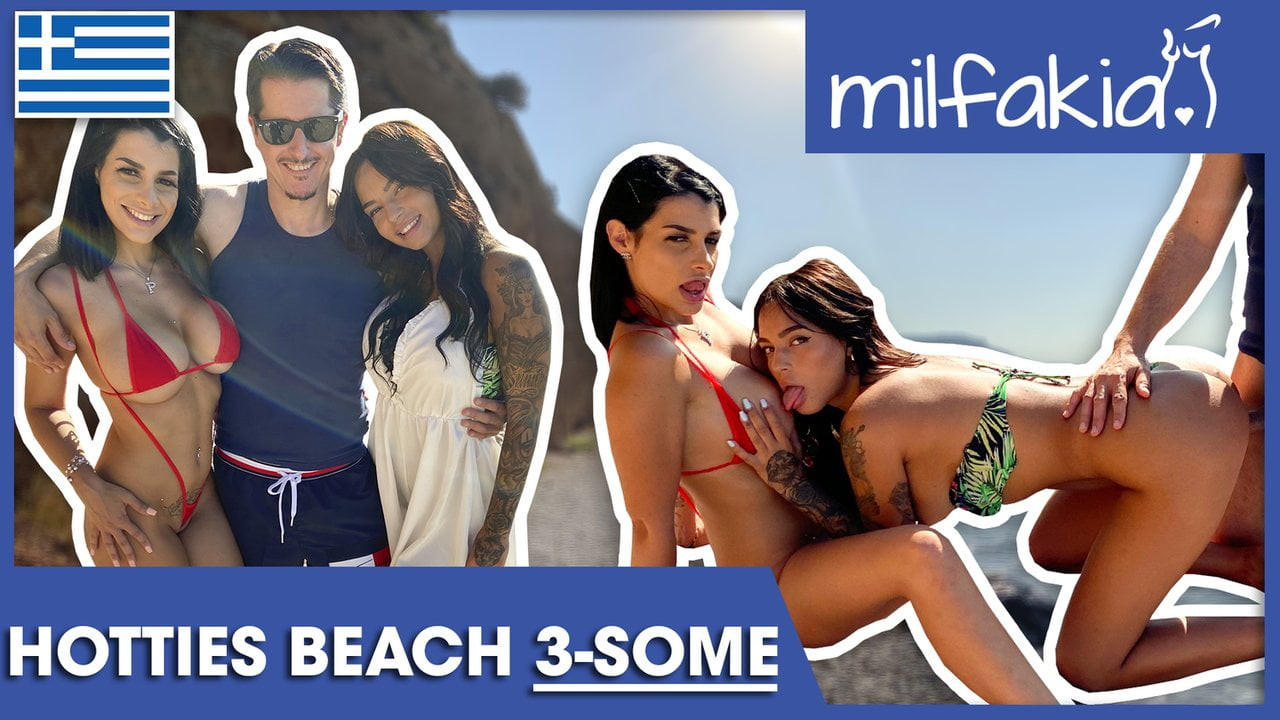 Rosa ve sofia kumsalda çük ve kedinin tadını çıkarıyor! milfakia.com