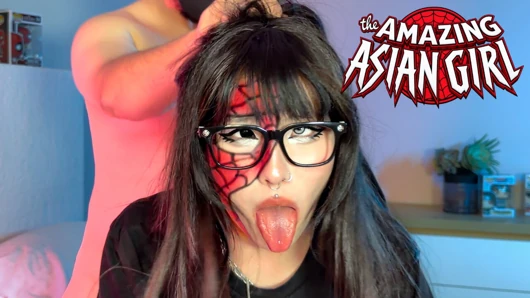 Japanese StepSis Became Spider-Girl... Hard Fuck Makes Her Human Again?