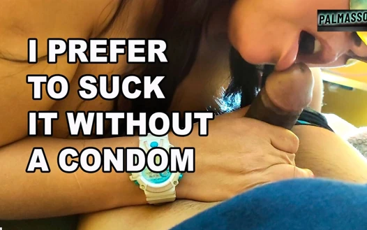 Tombul utangaç bir kız ilk kez bilinmeyen bir adamın yarağını emiyor, sonunda prezervatifsiz oral seks yapmayı tercih ediyor