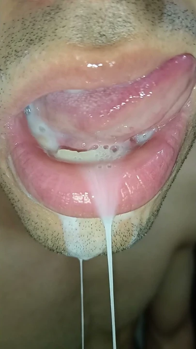 Cum in my mouth, play with your cum, and swallow it, sexy, femboy, trans, gay naughty, tongue, sloopy, six pack… | Clip 1