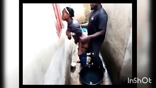 Bir köşede Afrikalı seks