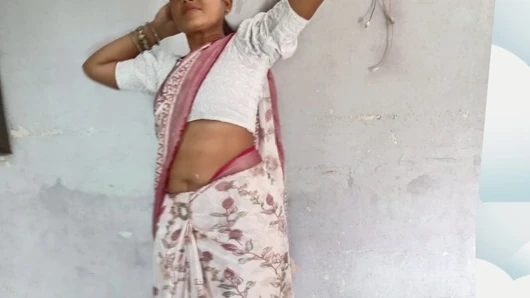 Beautiful stepsister taking off her saree blouse Brother looking for sex alone in the room Brother saw sister completely naked with a pimp body and pearly ass