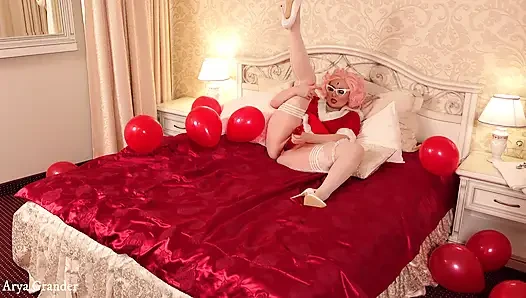 Amcık mastürbasyonu ve çoraplı azgın orta yaşlı seksi kadın