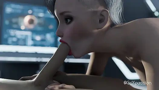 Nexus-3: Benim yörüngemde. Baştan çıkarıcı busty sarışın uzay istasyonunda en iyi sekse sahip