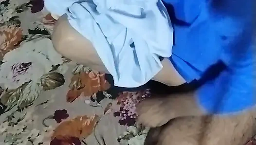 Pakistani school girl fully enjoy with stepbrother