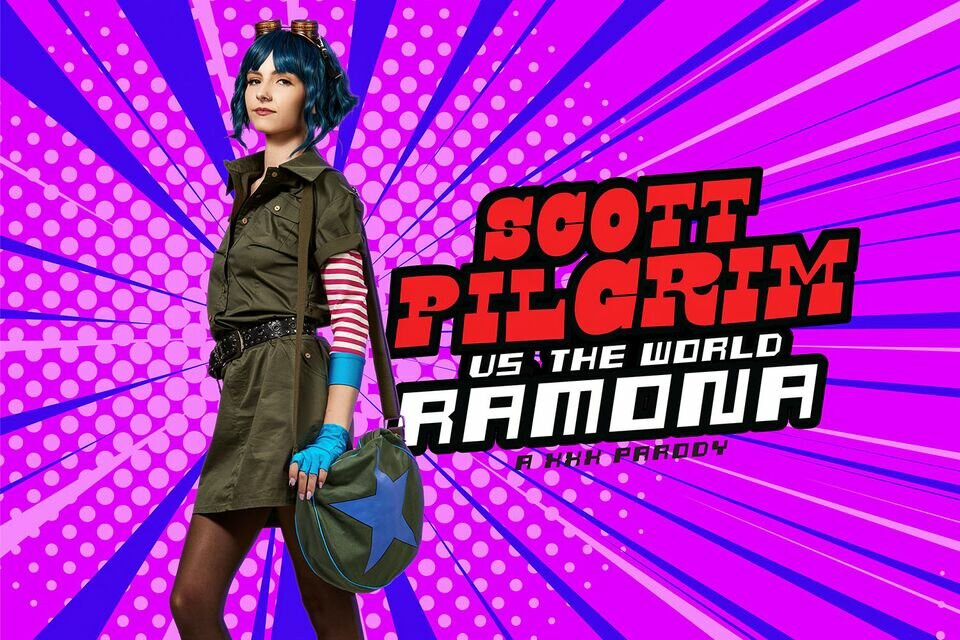 Vrcosplayx, Scott Pilgrim ve Ramona Flowers scott pilgrim vr pornosuyla sikişiyor