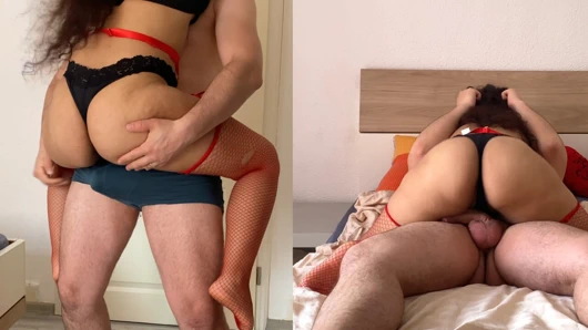 Büyük götlü latin güzellik tutkuyla biniyor: büyük göt büyüsü