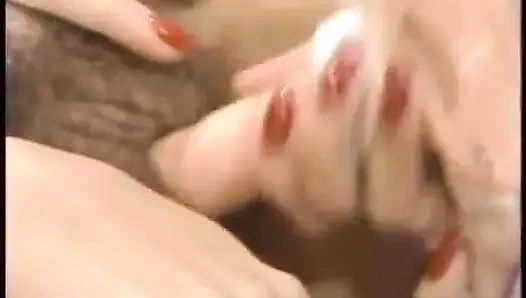 Christy Canyon lezbiyen üçlü grup seks