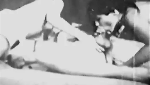 Sıcak esmerler amcıklar ve bir adam yeme (1930'larda vintage)