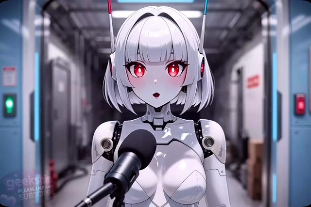 (Hentai Video) The older man who came to tour the Robo Musume manufacturing factory is interested in them and seems to  their production.