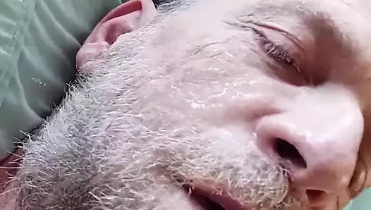 Yüze boşalma büyük çifte jo