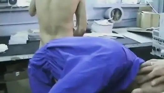 Fabrikada harika grup seks