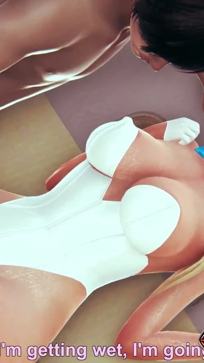 3D Hentai Murokasa Akane - Beyaz Bodysuit İçindeki İri Memeli Kız Göğüs Masajı, Derin Parmaklama ve Yalama Keyfi… | Bölüm 1