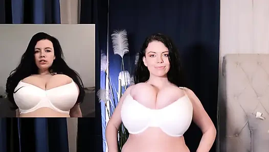 Güzel Lilith yağlanmış meme ibadeti boyut karşılaştırması