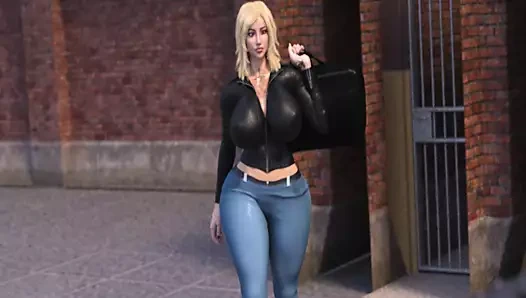 Motorcu sürtük hapisten çıktıktan sonra üvey oğlunun aletini alıyor