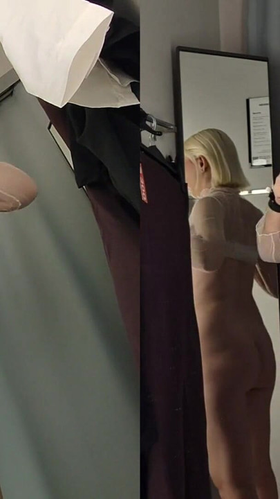 Mycandyalice tarafından soyunma odasında transparan kıyafetlerin seksi denemesi | Klip 1