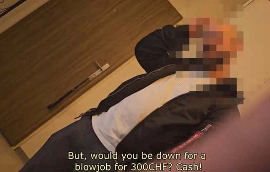 Straight Guy Who Came To See My Apartment Convinced To Get Sucked By A Guy For The First Time For $