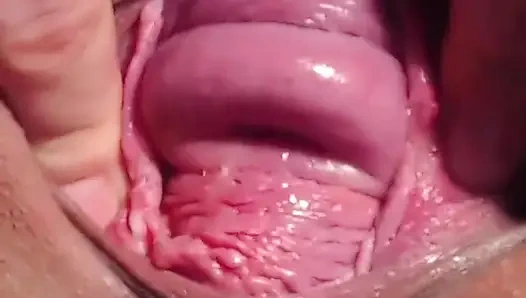 Amcıktaki büyük nesneler, çifte penetrasyon, fışkırtma, rahim ağzı gösterisi