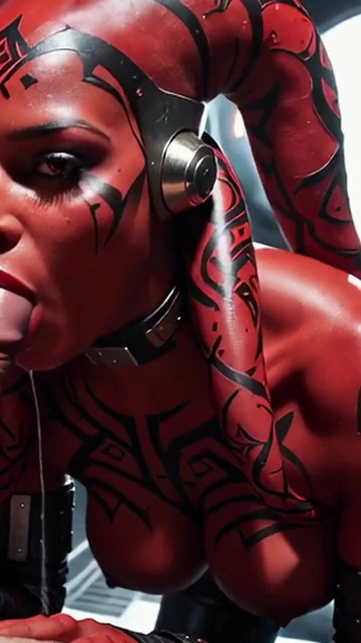 Darth Talon savaşı Mandalorian'a kaptırdı. Yıldız savaşları amına boşalıyor(yapay zeka oluşturuldu) | Klip 1