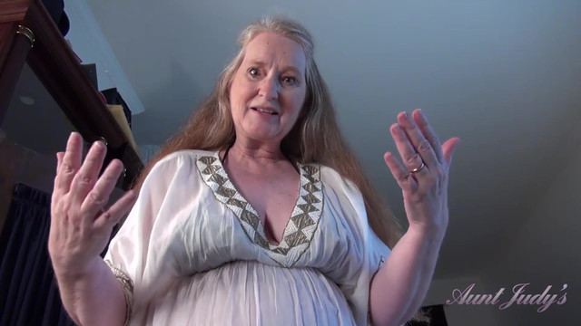 AuntJudys - Your Busty 61yo GILF Stepmom Maggie gives you a Handjob (POV)