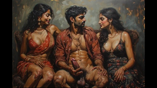 Hintli evli kadın kocasını eski sevgilisiyle aldatıyor iyi masaj yapıyor ve romantik sikişiyor