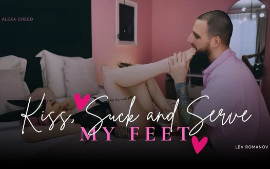 Alexa Creed'in ayaklarını öp, em ve servis et (levromanov ile)