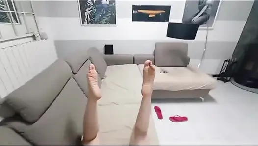 Amatör Ayak Fetişi Modelinin Sahne Arkası