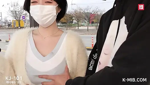 Koreańska amatorka jej pierwszy oryginalny film jako gwiazda