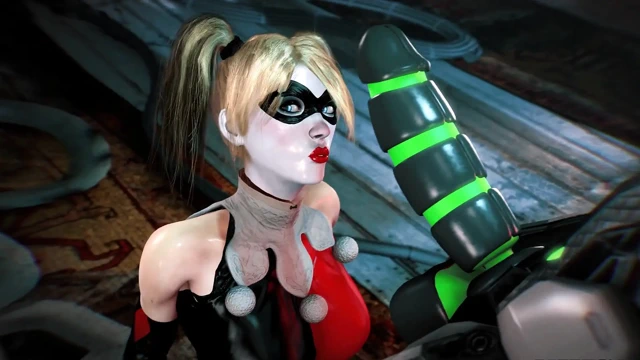 Harley Quinn x siber şebeke: domaltma, gırtlağına kadar alma, binme (3 boyutlu oyun) 60 fps