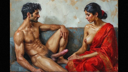 Hintli teyze üvey oğluyla seks yapıyor