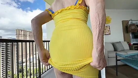 Yoga matımı otel balkonumda sıvadım ve eğlendim