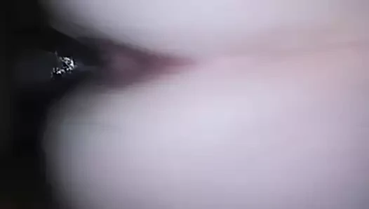 şişman beyaz sürtük çarparak üzerinde siyah chub horoz