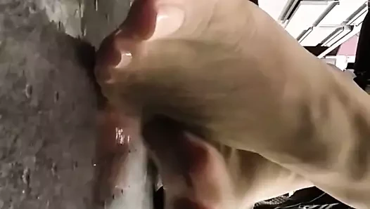 Penny şeffaf naylon ayaklar