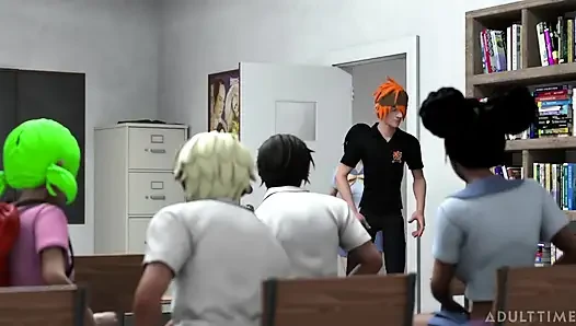 Hentai seks koleji 2. yarıyıl bölüm 1 - hentai tatlı kız ilk gününde dölleniyor